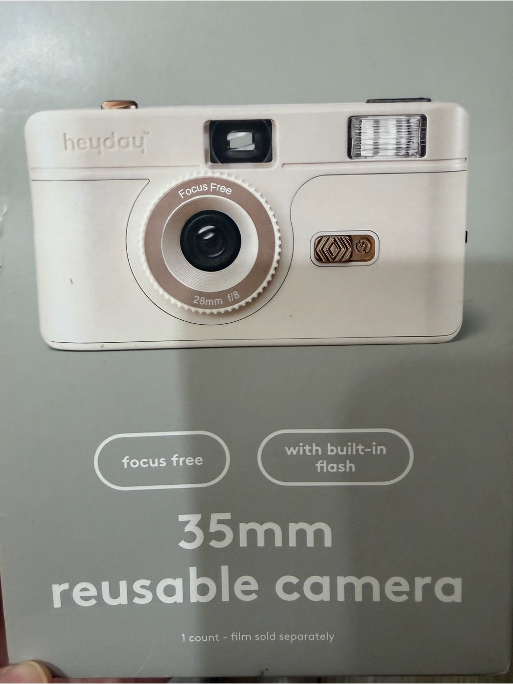 heyday 35mm Reusable Film Camera - Cream - Picture 2 of 3